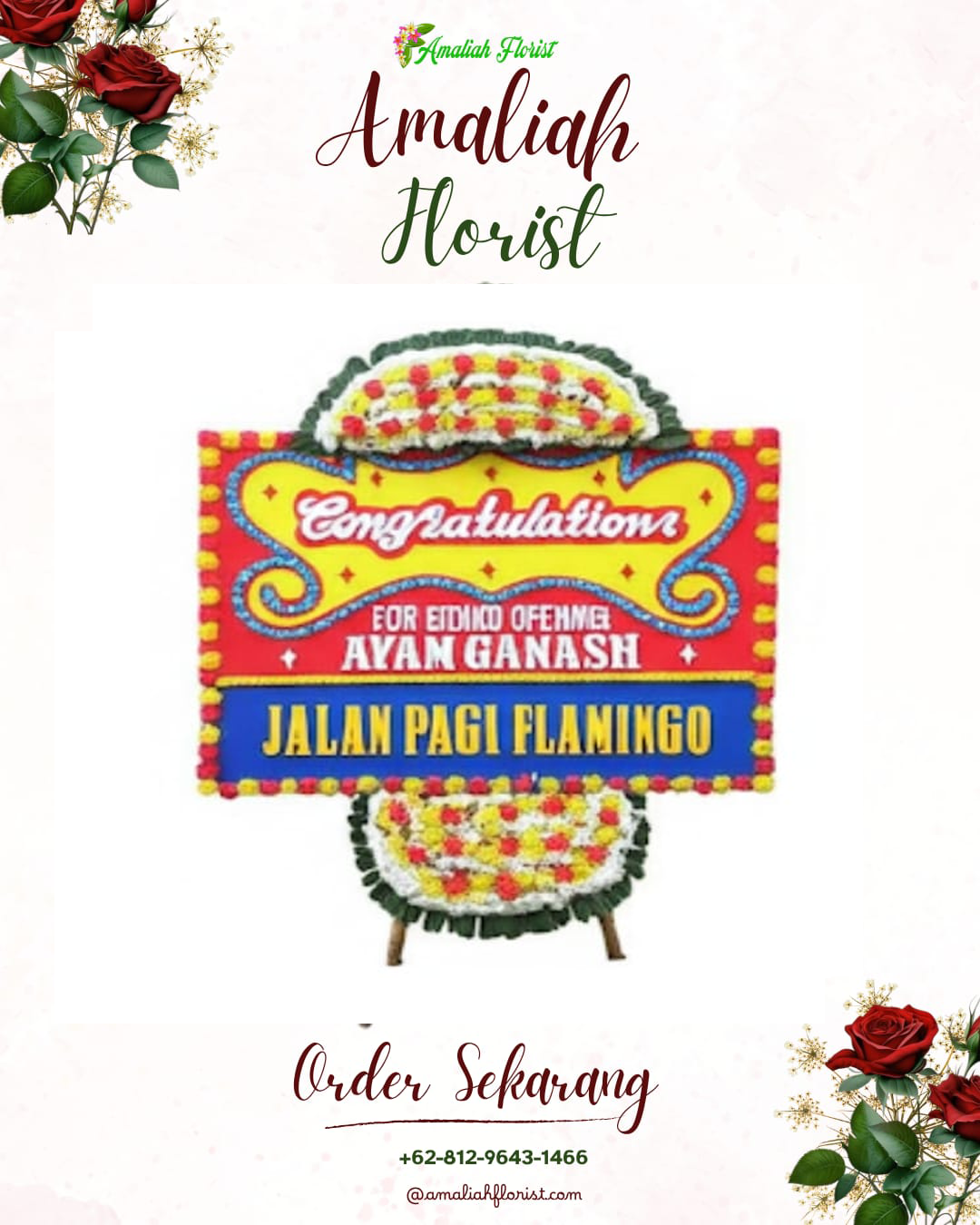 Sewa Papan Bunga Kedungkandang